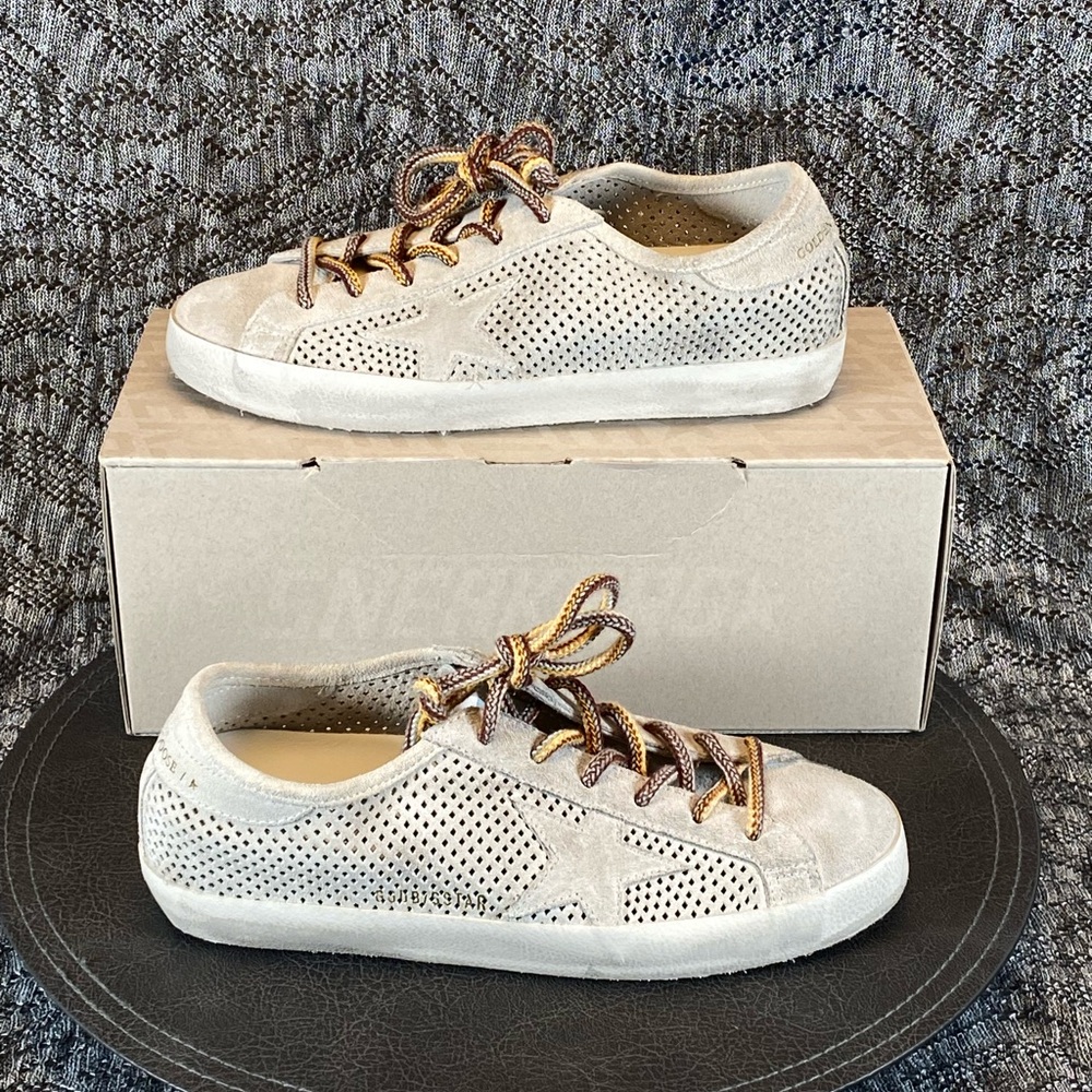 Golden Goose Super Start Forated Quarter Sneakers size 37